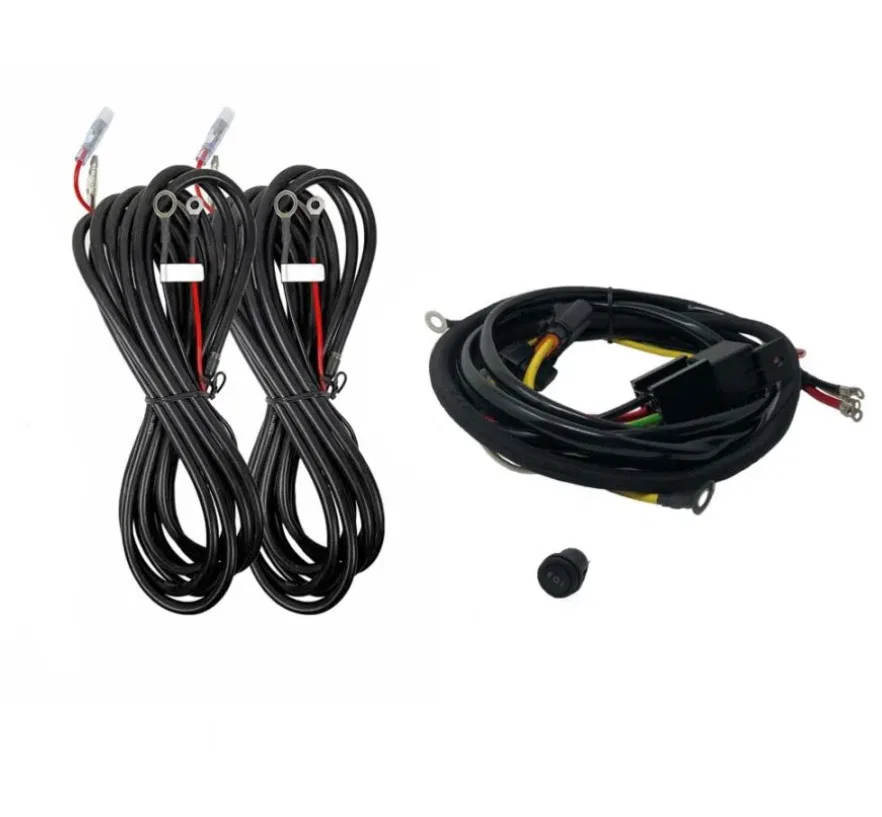 92403 – KC HILITE Light Bar Wiring Harness, Use To Integrate Four Profile 10 Inch SideCast™ Lights Into Platform One ...